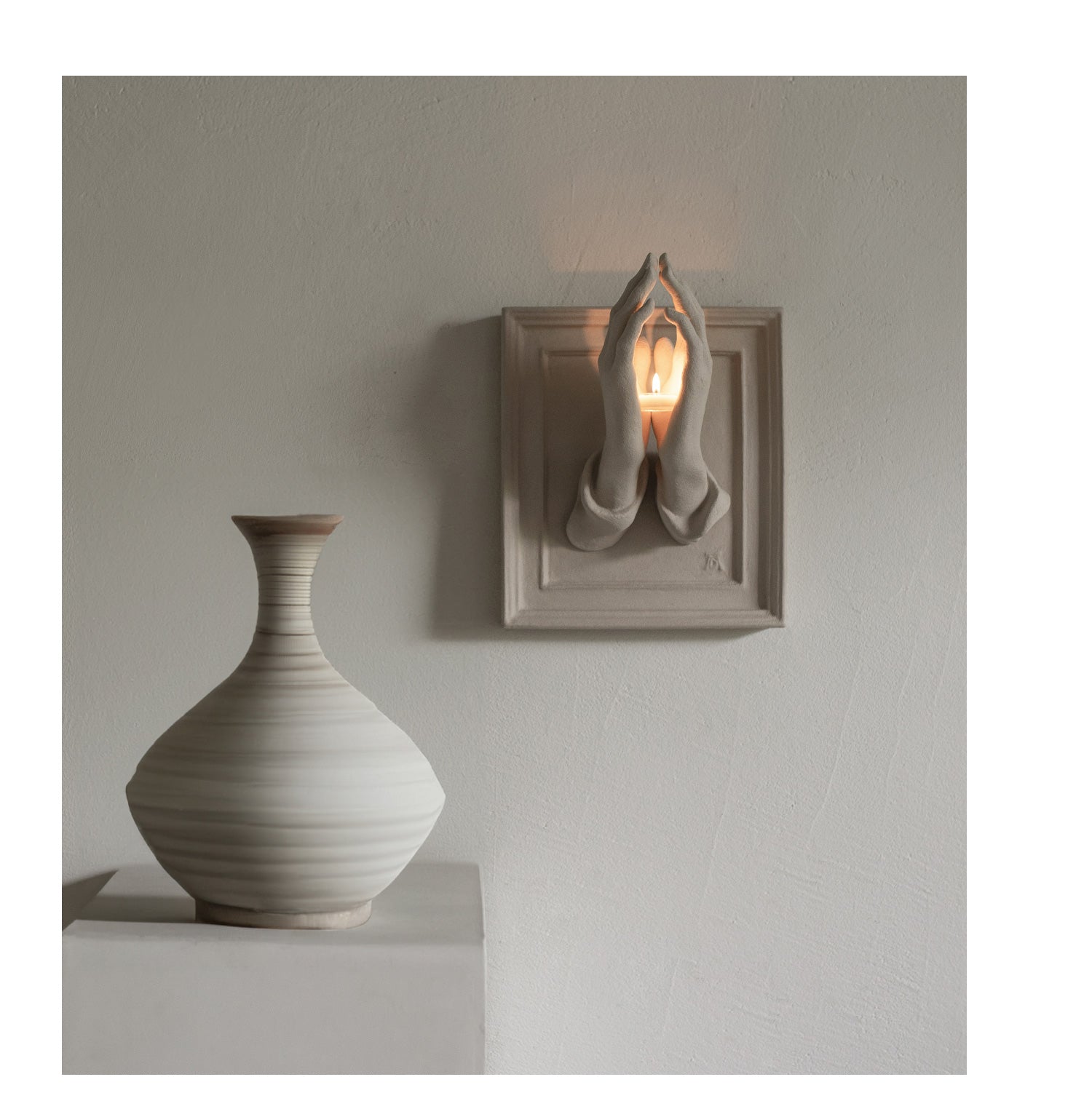 Prayer Hands Candle Holder-2
