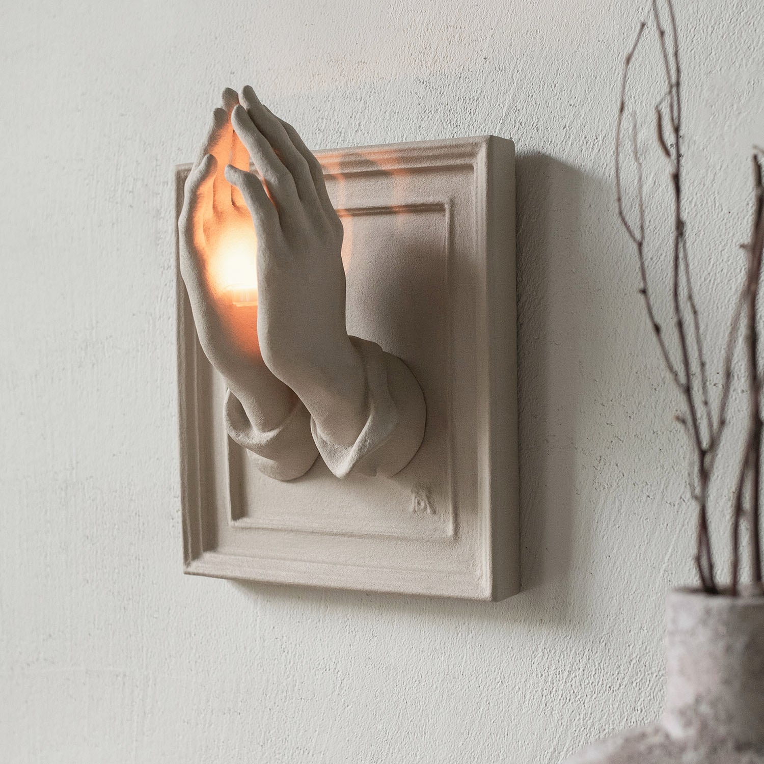 Prayer Hands Candle Holder-0